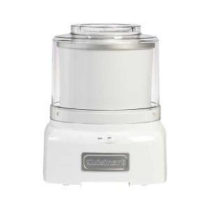 Front view of an ice cream maker, part of the list of Best Kitchen Gifts (for the Hostess, Chef or Foodie)