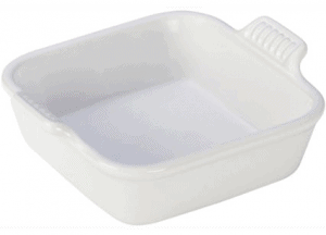 Front view of a small baking dish, part of the list of Best Kitchen Gifts (for the Hostess, Chef or Foodie)